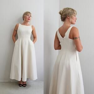 2000's Vintage Banana Republic Linen Dress ~ Women's XS SM 2 4  Summer Sundress